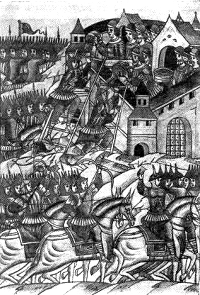 Осада Москвы булгарскими войсками под предводительством султана Тохтамыша в 1382 году. 
