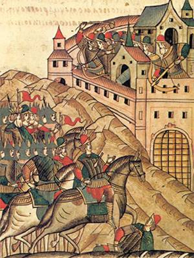 Взятие Москвы царем Тохтамышем в 1382 году.