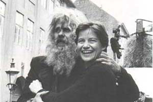 Viktor with Ina in Copenhagen 1970