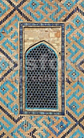  Казахстан, Туркистан, окно мечети, Ясави.